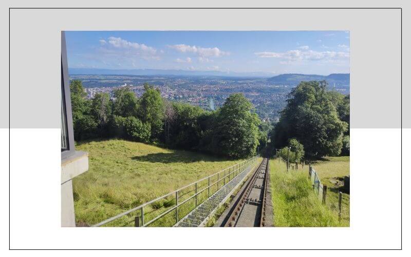 Vogelschau Aussicht auf die Stadt Bern